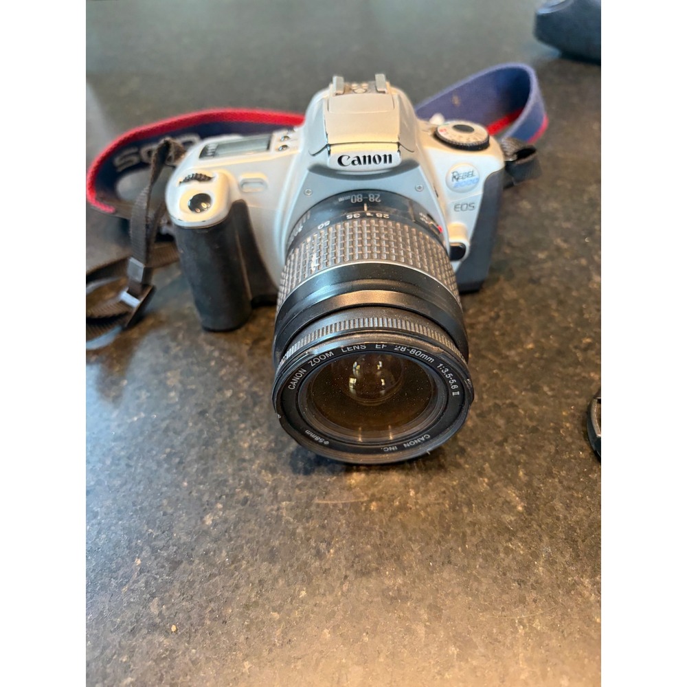 Canon EOS Rebel 2000 35mm SLR film camera & Canon Zoom Lens EF 28-80mm f/3.5-5.6